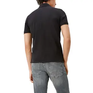 Classic Soft Piqué Cotton Polo with Badge QS image-4