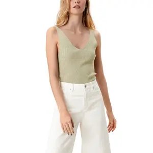Women's V-Neck Tank Top QS image-1