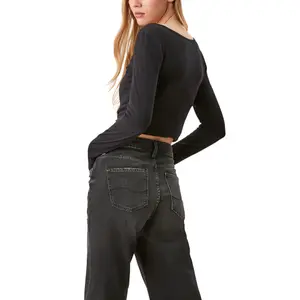 Lightweight Modal Fitted Long Sleeve T-Shirt for Women QS image-4