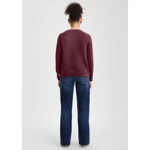 Viscose Blend Structured Pattern Top for Women QS image-4