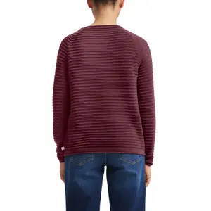 Viscose Blend Structured Pattern Top for Women QS image-5