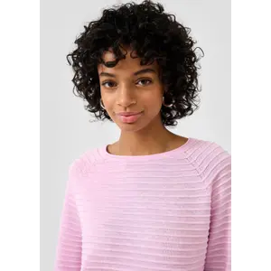 Viscose Blend Structured Pattern Top for Women QS image-3