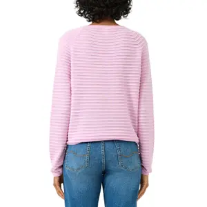 Viscose Blend Structured Pattern Top for Women QS image-5