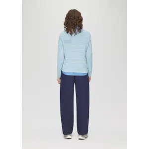 Viscose Blend Structured Pattern Top for Women QS image-4