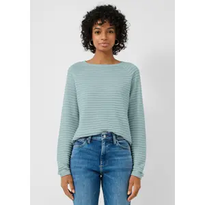 Viscose Blend Structured Pattern Top for Women QS image-6