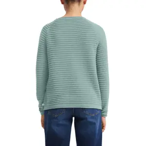 Viscose Blend Structured Pattern Top for Women QS image-5
