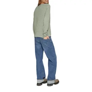 Viscose Blend Structured Pattern Top for Women QS image-5