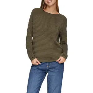 Viscose Blend Structured Pattern Top for Women QS image-2