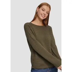 Viscose Blend Structured Pattern Top for Women QS image-3