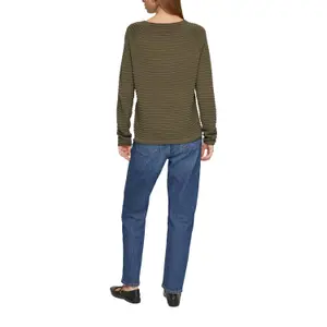 Viscose Blend Structured Pattern Top for Women QS image-5