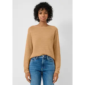 Viscose Blend Structured Pattern Top for Women QS image-6
