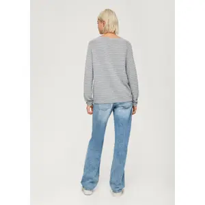 Viscose Blend Structured Pattern Top for Women QS image-4