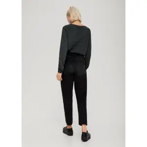 Viscose Blend Structured Pattern Top for Women QS image-4