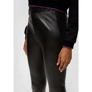 Women's faux leather leggings QS image-3