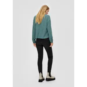 Women’s Brushed Effect Stretch Viscose Jumper QS image-4
