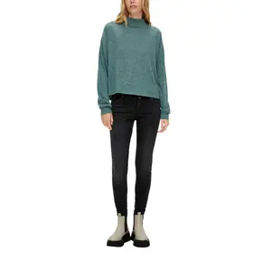 Women’s Brushed Effect Stretch Viscose Jumper QS image-6