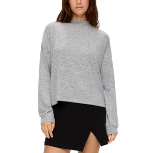 Women’s Brushed Effect Stretch Viscose Jumper QS image-2