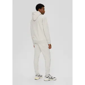 Printed Front Heathered Hoodie QS image-4