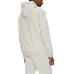 Printed Front Heathered Hoodie QS image-5