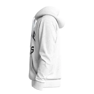 Printed Front Heathered Hoodie QS image-6