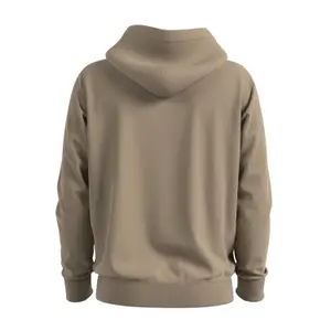 Printed Mélange Cotton Hoodie Sweatshirt QS image-1