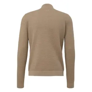 Textured Knit High Collar Jumper QS image-1