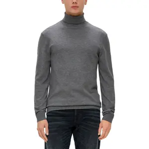 Fitted Turtleneck Knit Jumper QS image-2