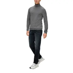 Fitted Turtleneck Knit Jumper QS image-6