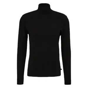 Fitted Turtleneck Knit Jumper QS image-0
