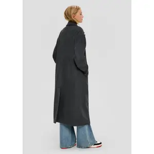Women's Mixed Wool Coat QS image-3