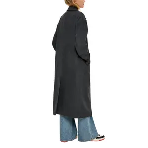 Women's Mixed Wool Coat QS image-4