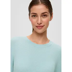 Dobby Textured Jumper Women QS image-3