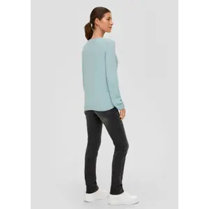 Dobby Textured Jumper Women QS image-4