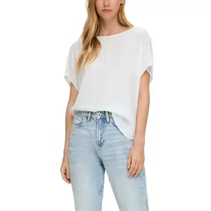 Women's Oversized Viscose Blouse QS image-2