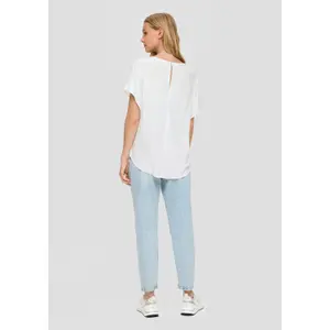 Women's Oversized Viscose Blouse QS image-4