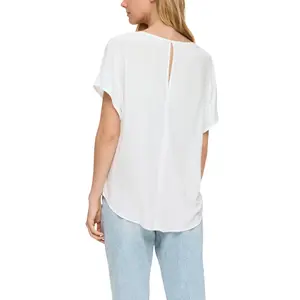 Women's Oversized Viscose Blouse QS image-5