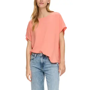 Women's Oversized Viscose Blouse QS image-2