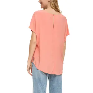 Women's Oversized Viscose Blouse QS image-5