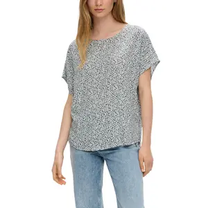 Women's Oversized Viscose Blouse QS image-2