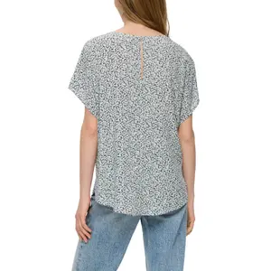 Women's Oversized Viscose Blouse QS image-5