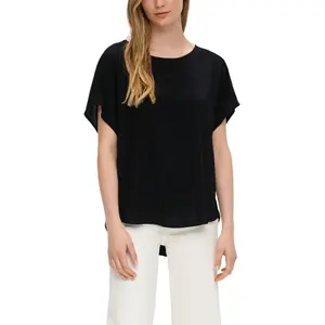 Women's Oversized Viscose Blouse QS image-2