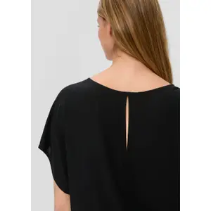 Women's Oversized Viscose Blouse QS image-3