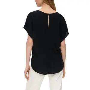 Women's Oversized Viscose Blouse QS image-5