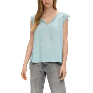 Women’s Broderie Anglaise Blouse QS image-2