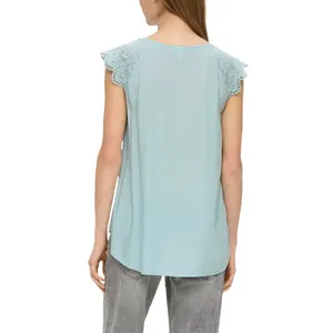 Women’s Broderie Anglaise Blouse QS image-5