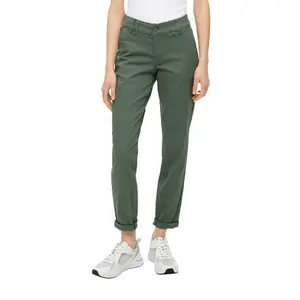 Women's Twill Chino Trousers QS image-2