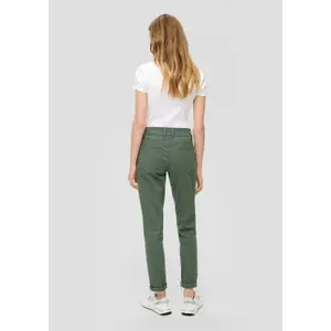 Women's Twill Chino Trousers QS image-4