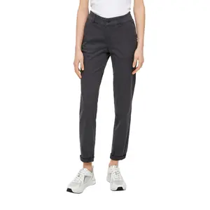 Women's Twill Chino Trousers QS image-2