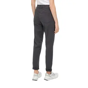 Women's Twill Chino Trousers QS image-5