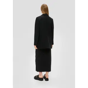 Oversized Blazer with Flap Pockets for Women QS image-4